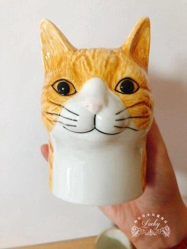 Cat Head Flower Vase