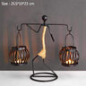 Handmade Figurines Metal Candlesticks