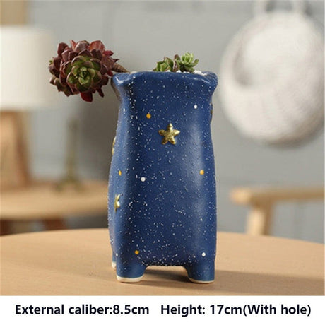 Handmade Starry Design Plant Pots