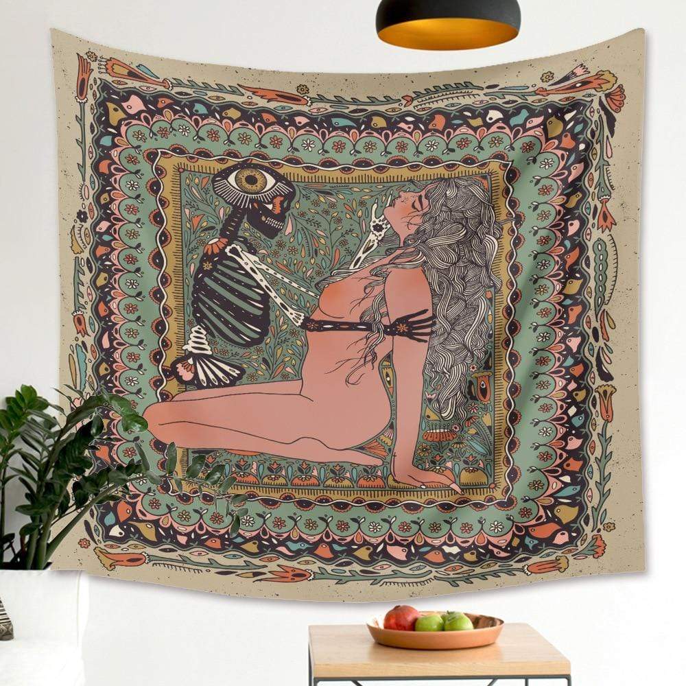 Elissiana Skull Wall Tapestry