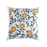 Embroidery Floral Garden Cushion Cover