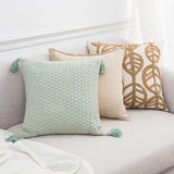 Embroidery Leaves Cushion Covers