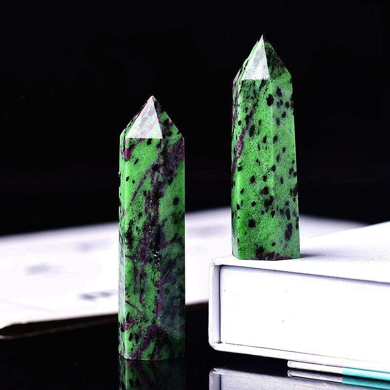 Epidote Crystal Wand