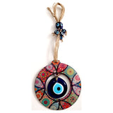 Evil Eye and Mandala Wooden Wall Decor