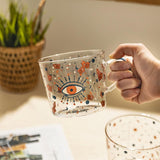 Sun & Evil Eye Glass Mug