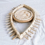 Eye Rattan Mirror