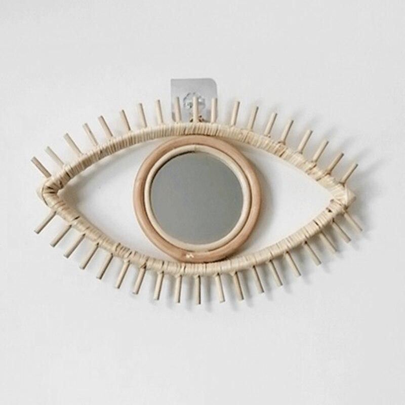Eye Rattan Mirror