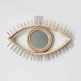 Eye Rattan Mirror