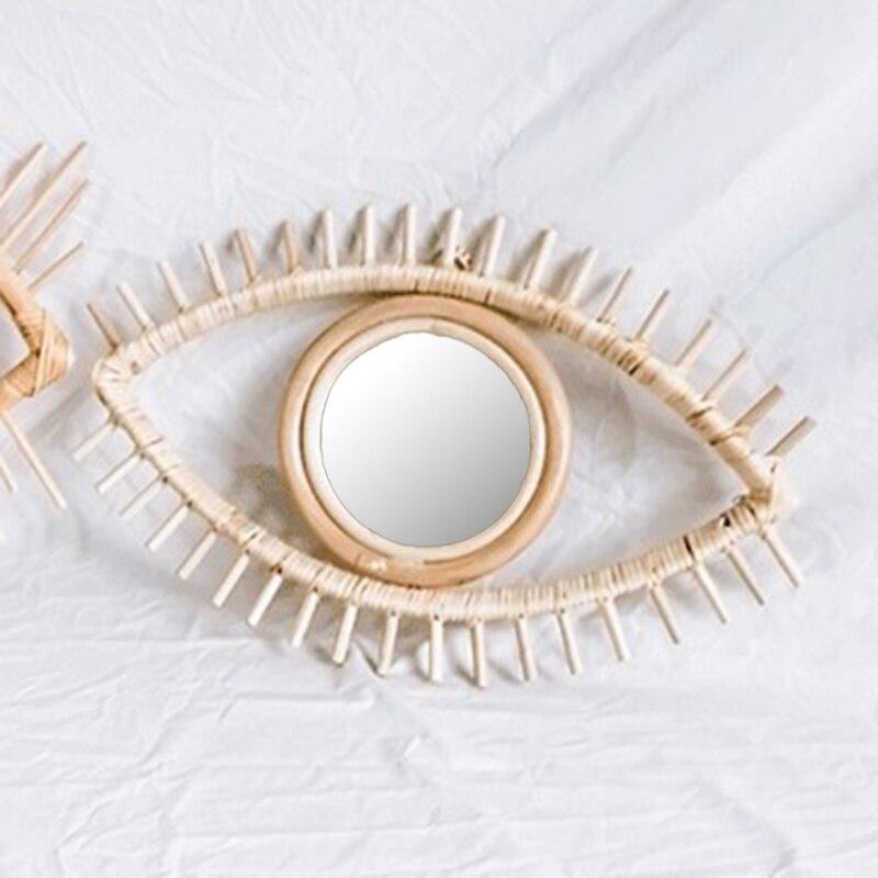 Eye Rattan Mirror