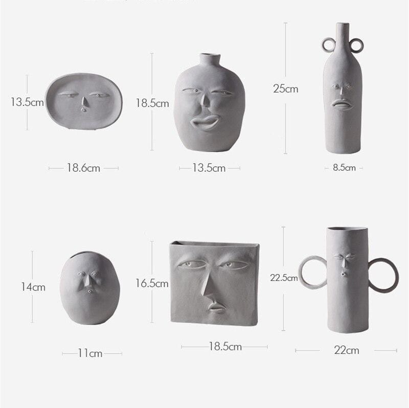 Faces Decor Pots