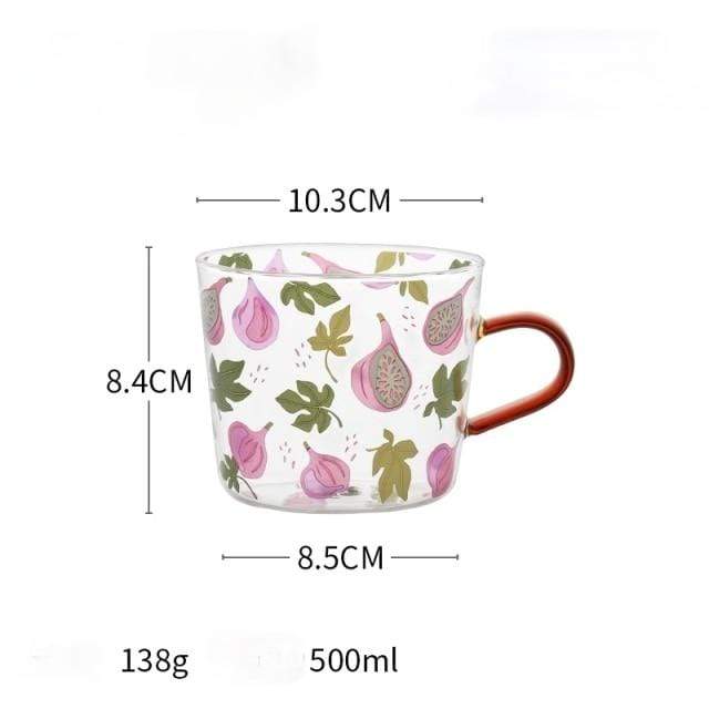 Fruits Coffee Glass Mug