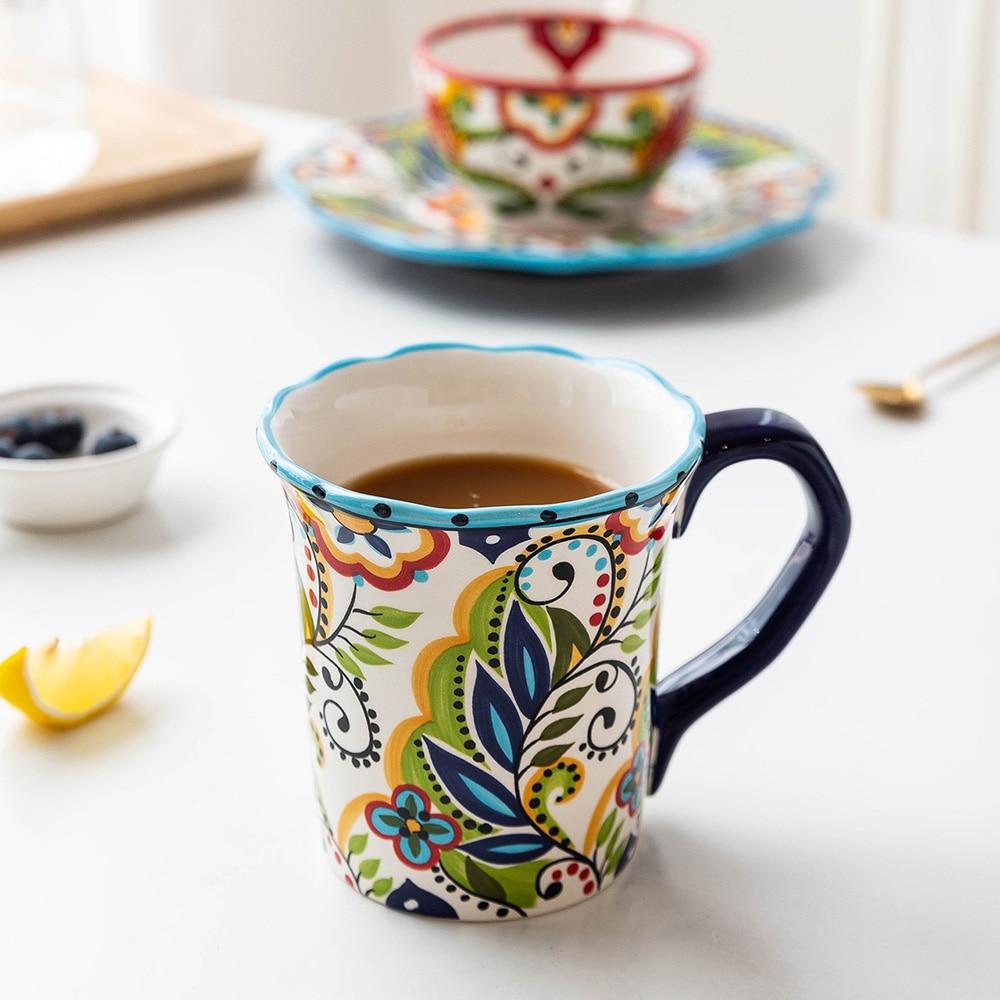 Floral Boho Breakfast Mugs