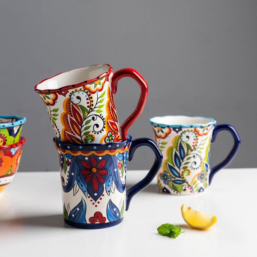 Floral Boho Breakfast Mugs