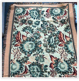 Floral Double-faced Throw