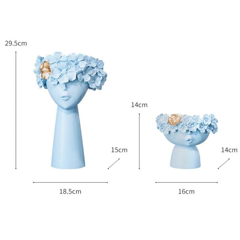 Floral Head Vase