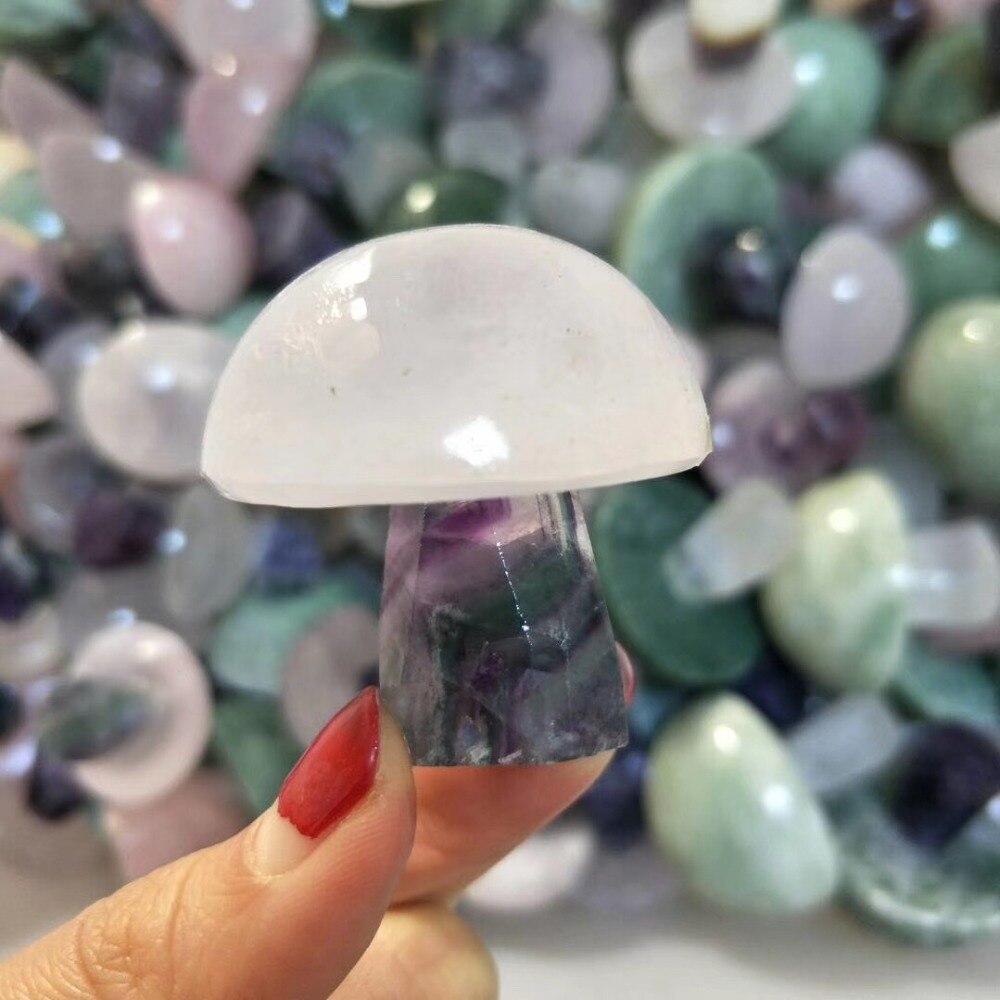 Fluorite Mushroom Crystal Carving