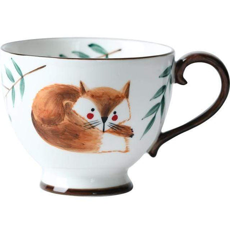 Hand-Painted Animals Mugs