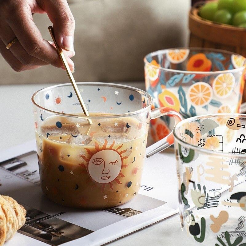 Fruits & Cactus Glass Mug