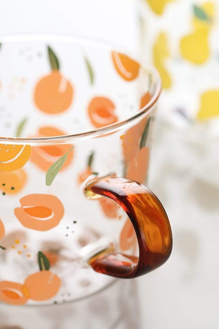 Fruits Coffee Glass Mug