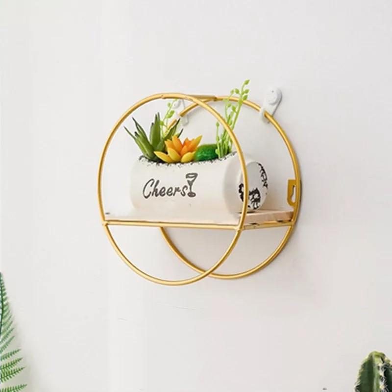 Geometric Hanging Wall Shelves