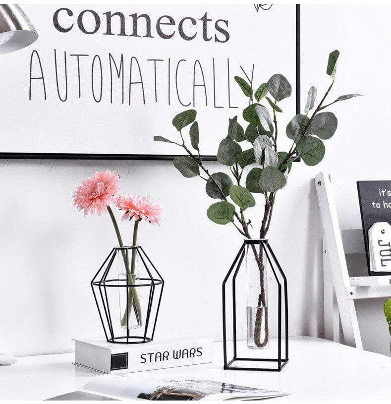 Geometric Nordic Iron Vases