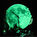 Glowing Moon Wall Clock