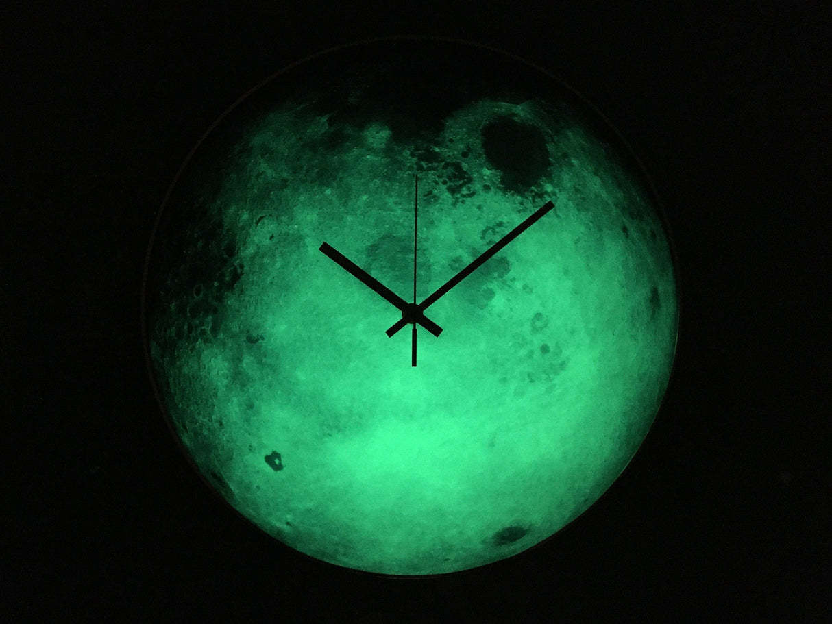 Glowing Moon Wall Clock