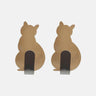 2-Piece Self-Adhesive Kitty Wall Hooks