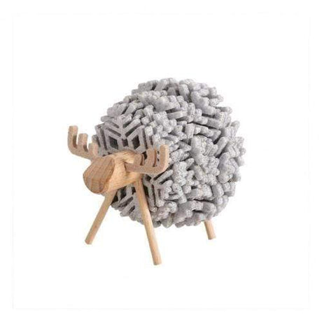Sheep & Reindeer Snowflake Coasters with Wooden Stand