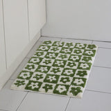 Floral Grids Tufted Bath Mats