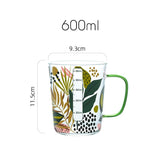 Tropical Scale Glass Mug
