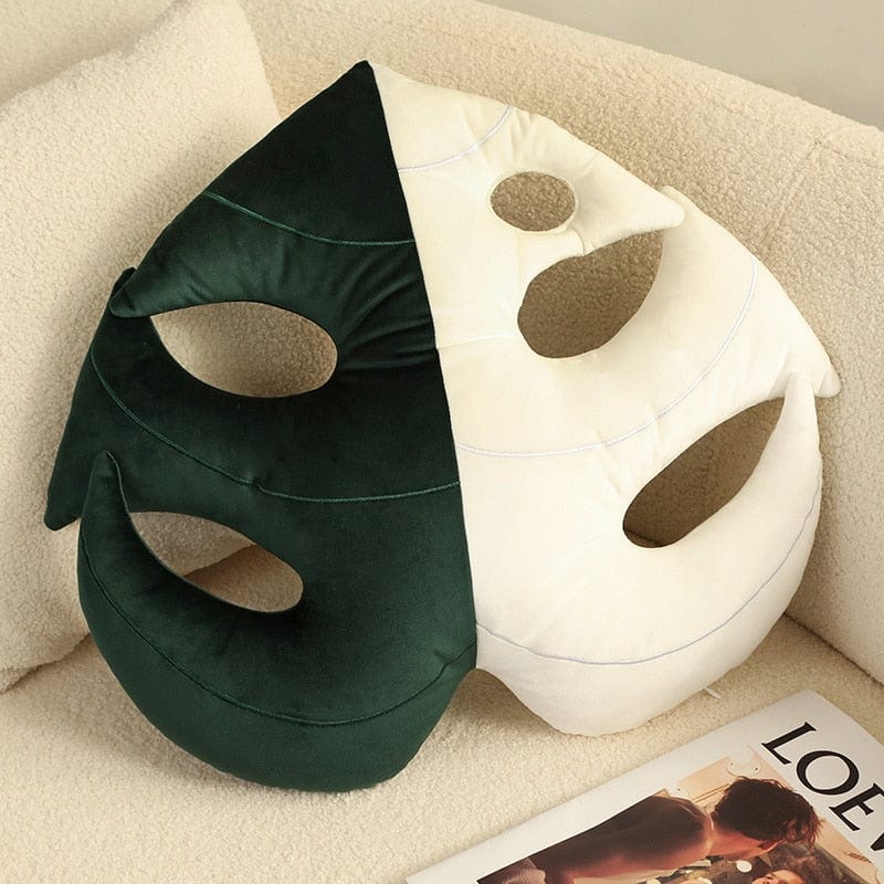 Monstera Leaf Plush Pillow