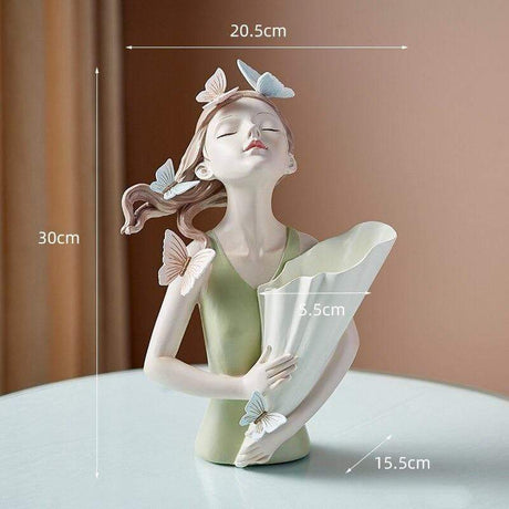 Butterfly Figurine Vase