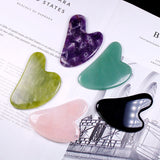 Gua Sha Heart Shaped Crystal Quartz
