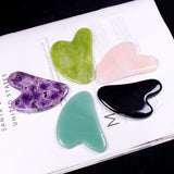 Gua Sha Heart Shaped Crystal Quartz