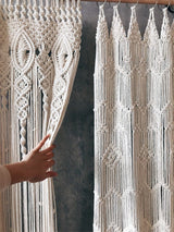 Hurley White Macrame Curtain