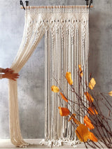 Hurley White Macrame Curtain