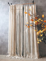 Hurley White Macrame Curtain
