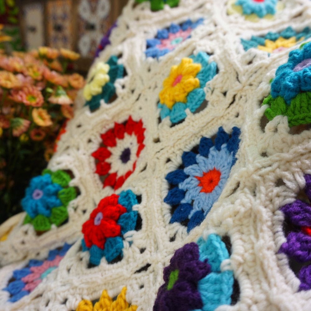 Handmade Boho Crochet Blanket