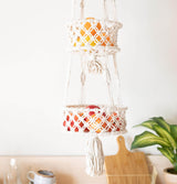 Hanging Macrame Storage Basket