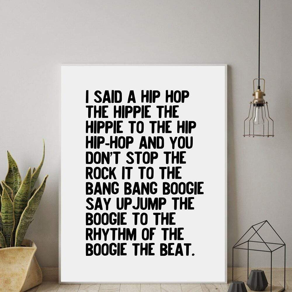 Hippie To The Hip-Hop Wall Poster