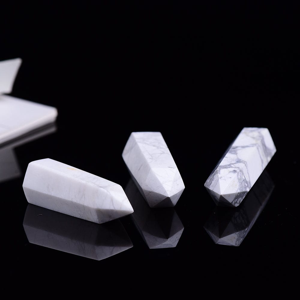 Howlite Crystal Point Tower