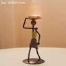 Handmade Figurines Metal Candlesticks