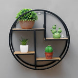 Iron Circular Wall Shelf
