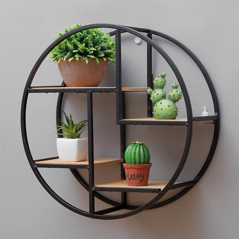 Iron Circular Wall Shelf