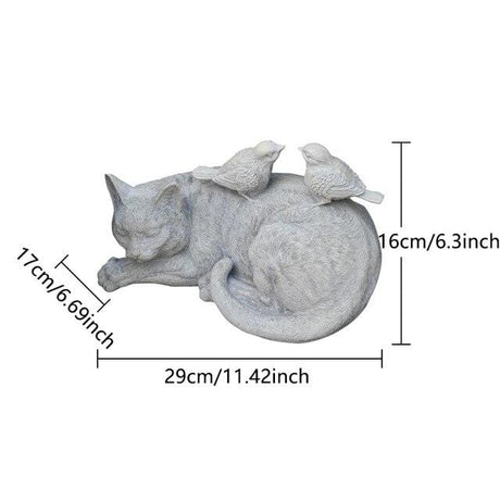Lazy Cat Garden Decor