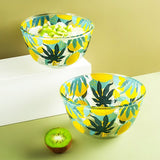 Lemon Garden Glass Bowl