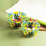 Lemon Garden Glass Bowl