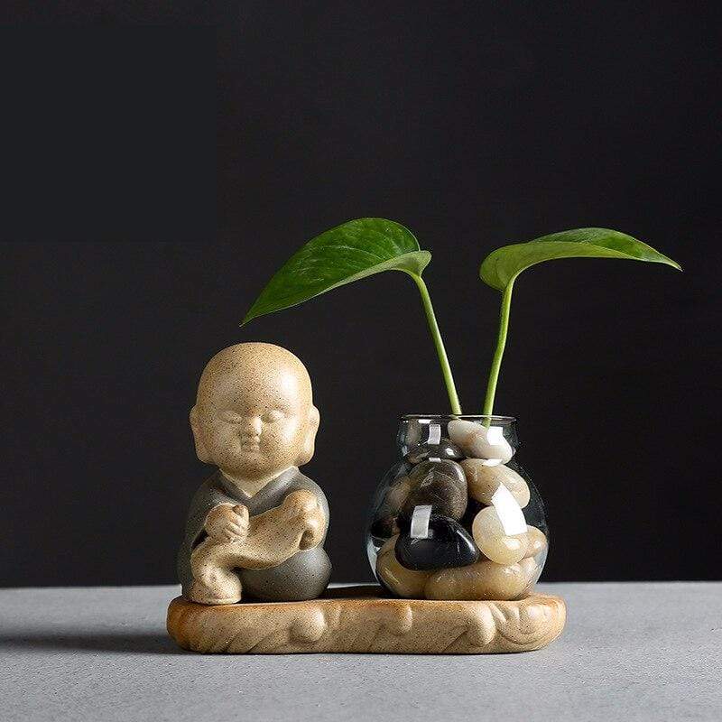 Little Monk Glass Vase