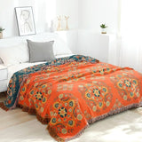 Marguerite Floral Tasseled Bedspread